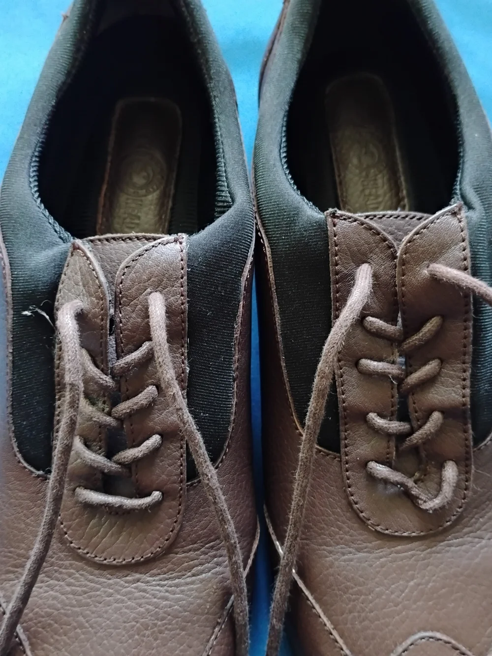 Duckhead Lace Up Shoes Wm Sz 9.5M Brown Faux Leather Cushioned #189202 EUC